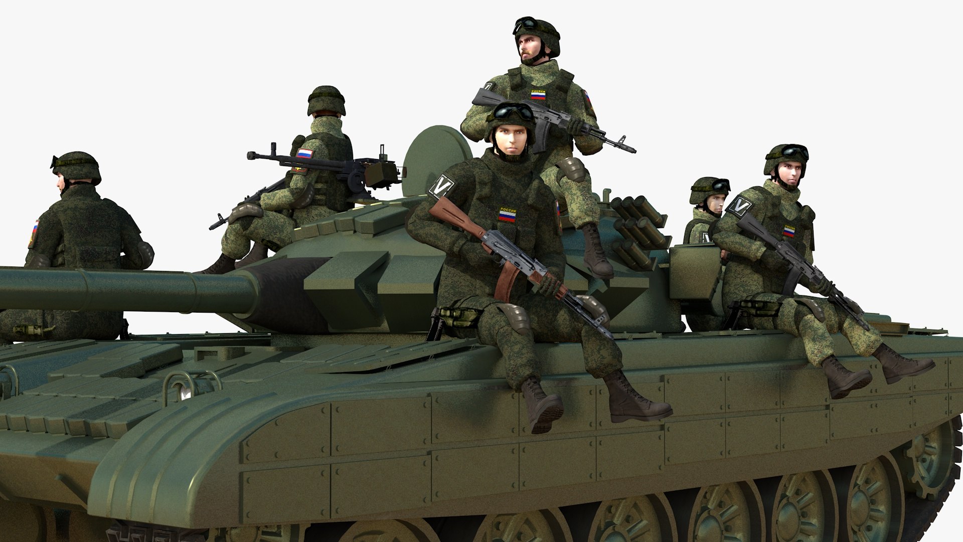 Russian T-72 Tank With Soldiers 3D model https://p.turbosquid.com/ts-thumb/pU/6gc5E2/yP/3/jpg/1748650579/1920x1080/fit_q87/f864797f462482bd0d554c1e2f7effee2f65eb88/3.jpg
