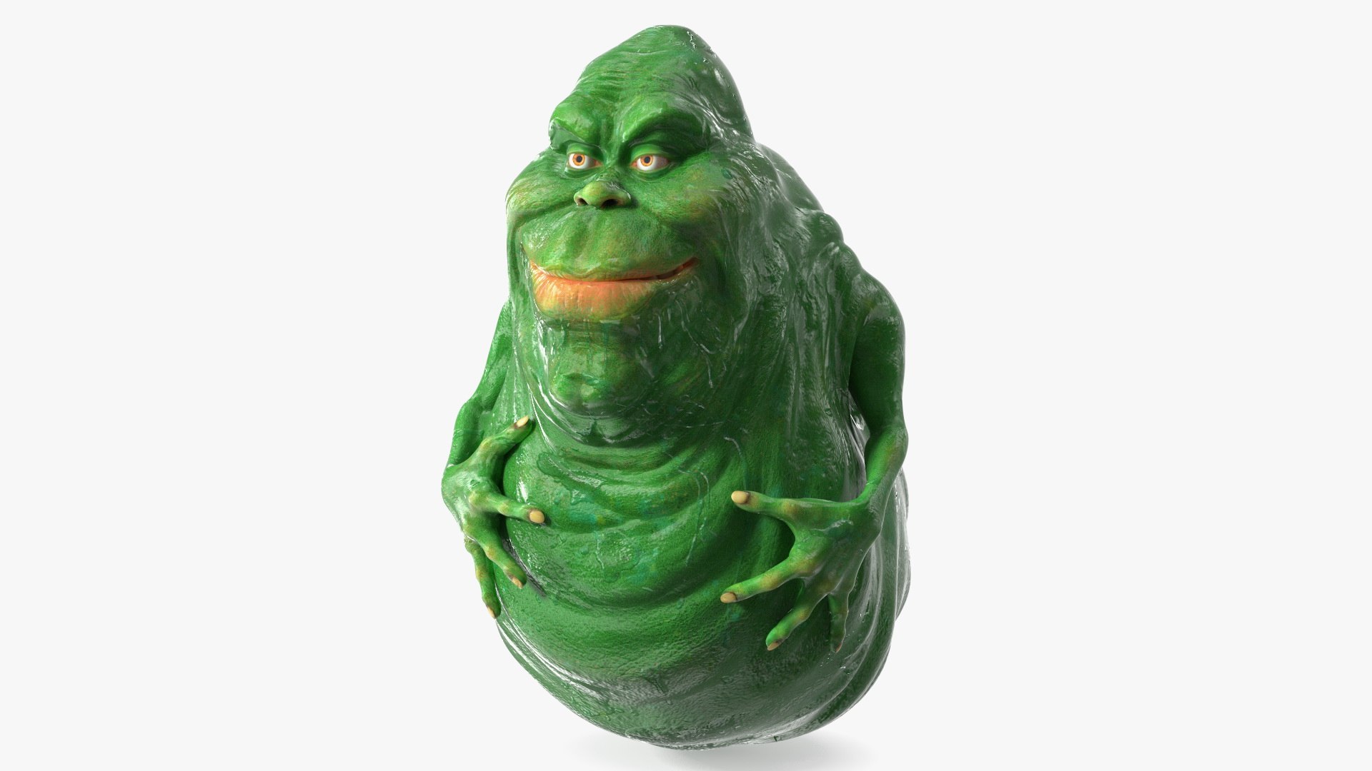 Slimer Green Ghost Calm Pose 3d Turbosquid 2046542