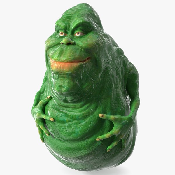 Slimer Green Ghost Calm Pose 3D