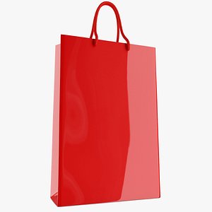 3D plastic tote bag model