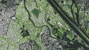 Vienna Austria - city and mass buildings model