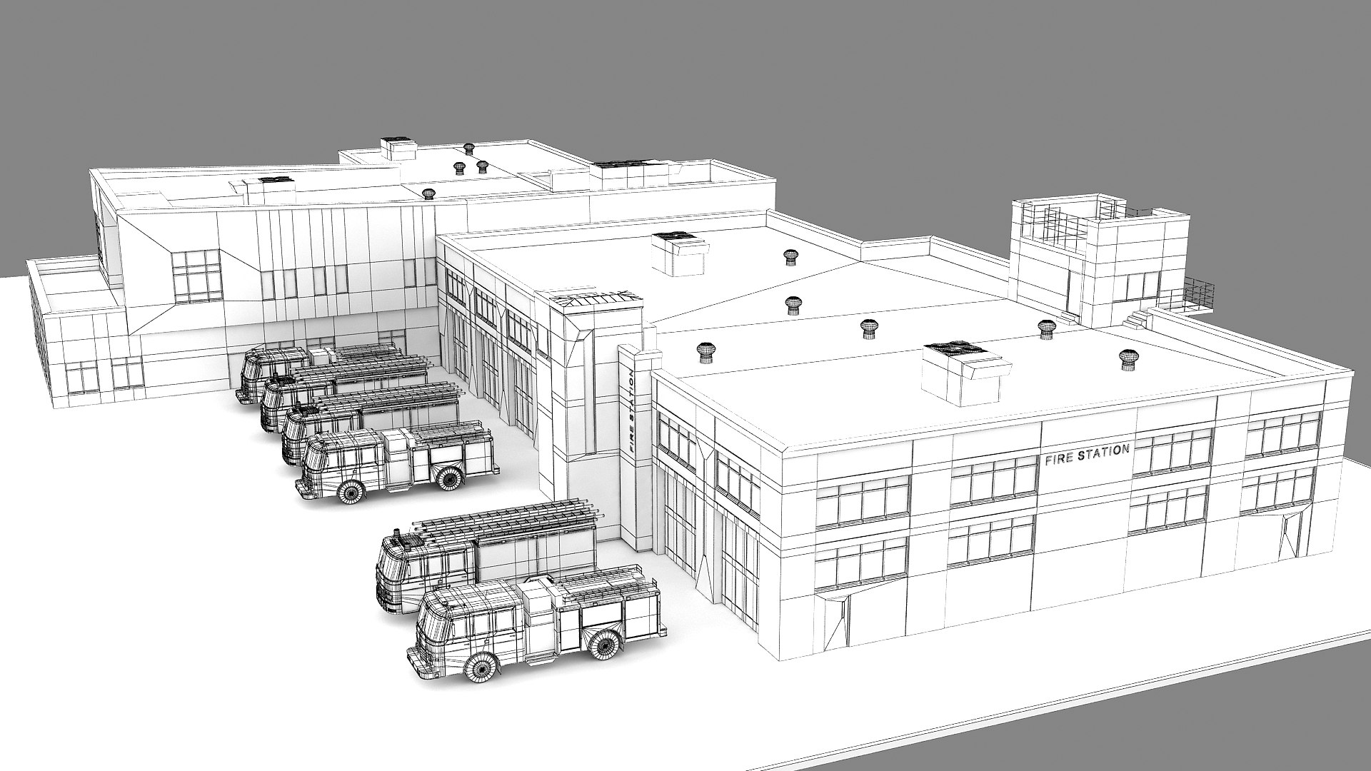 3D Fire Station Building https://p.turbosquid.com/ts-thumb/pU/CKHrdq/Ga/wire_010004/jpg/1747914418/1920x1080/fit_q87/824119de14638d610375d3d09c7d832dc7dc19a1/wire_010004.jpg