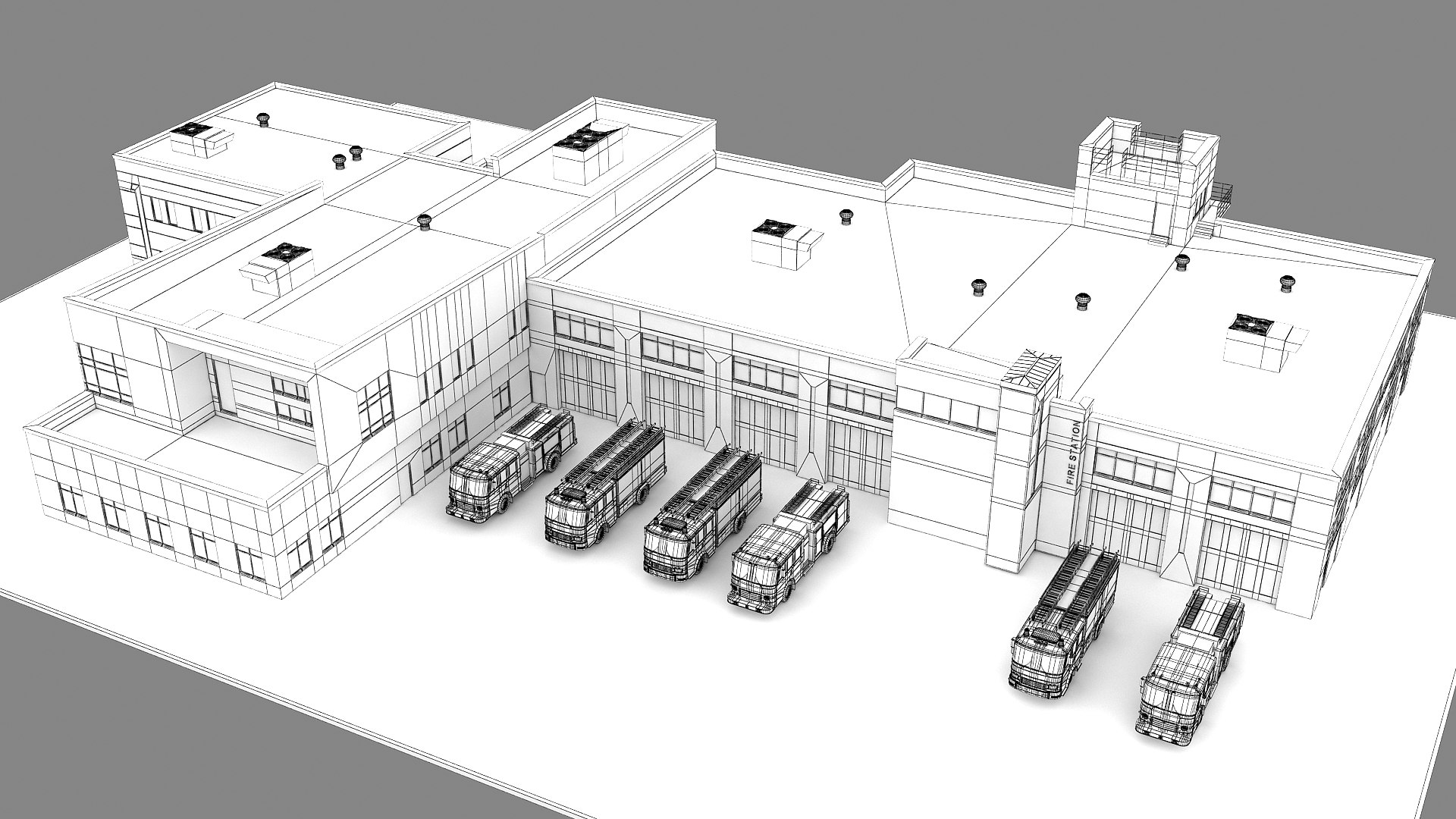 3D Fire Station Building https://p.turbosquid.com/ts-thumb/pU/CKHrdq/Wj/wire_010000/jpg/1747914415/1920x1080/fit_q87/8521c80ef87907304480666f20b4bd27b39cdcba/wire_010000.jpg