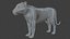Low polygon lion and lioness collection