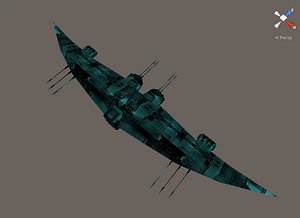 spaceship space ship 3d model