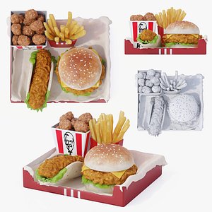 3D Crispy Chicken Meal