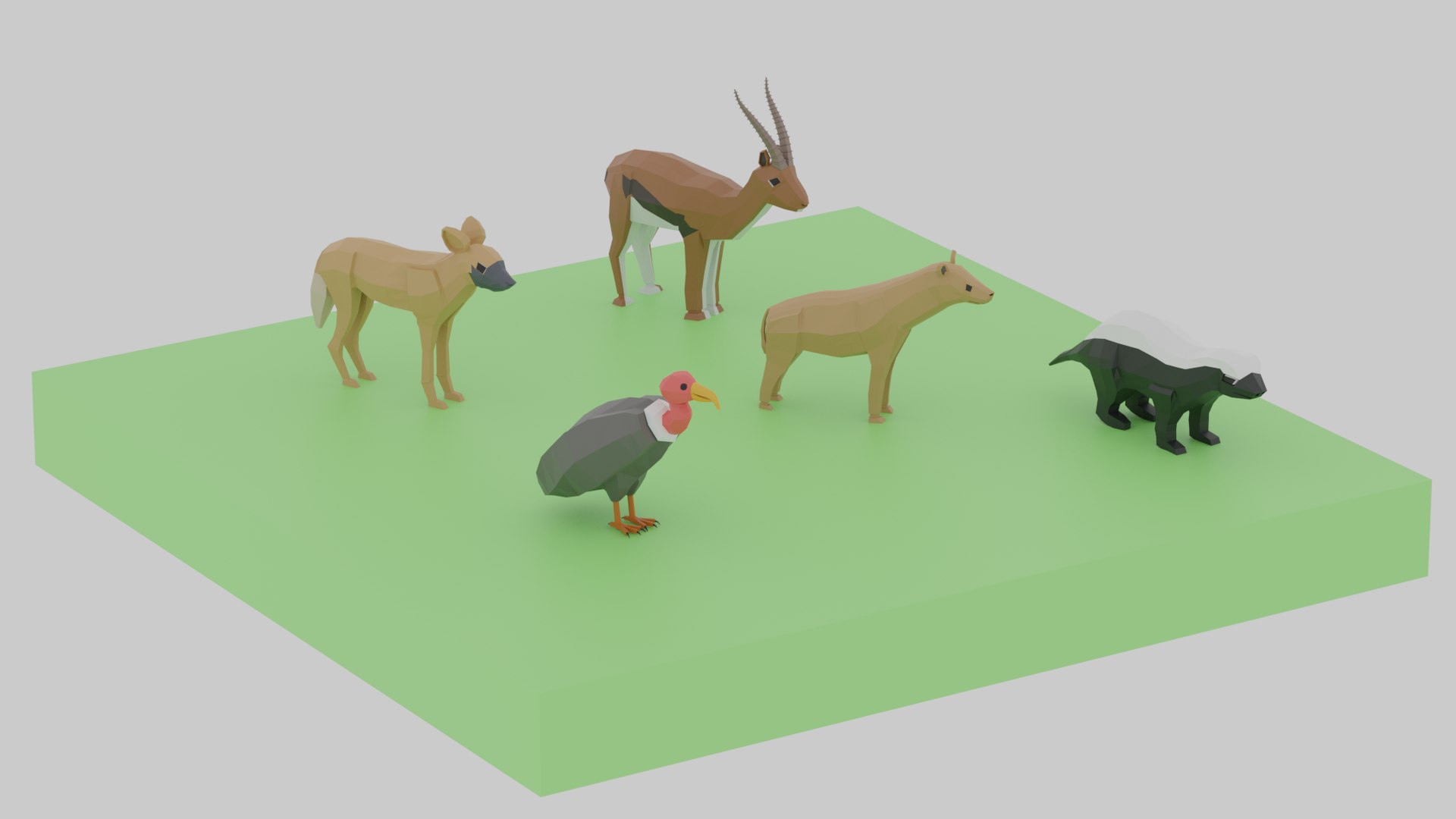 3D Cartoon LowPoly African Animals Collection model https://p.turbosquid.com/ts-thumb/pU/IXMN2O/Z8/a_07/png/1704357408/1920x1080/fit_q87/7965af193bd1c12ee4256ceecdc91de2b9292e6c/a_07.jpg