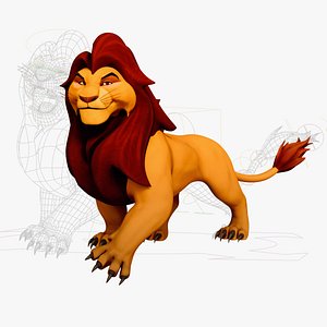 Royal Lion Prime - Rigged  ARKit Mocap Ready 3D Model 3D