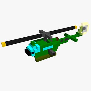 UH1D Iroquois Huey - pixelated