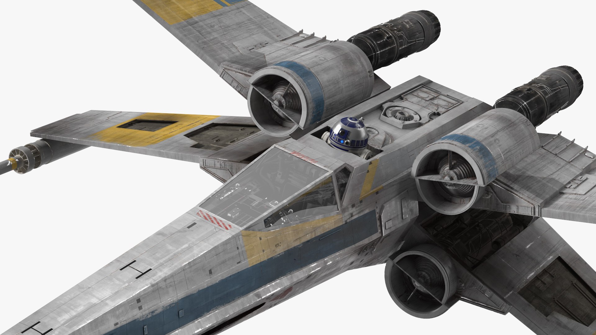 3D model Space Fighter X-Wing Starship with R2-D2 Rigged for Maya https://p.turbosquid.com/ts-thumb/pU/RWTZ84/SM/spacefighterxwingstarshipwithr2d2riggedformayavray3dmodel020/jpg/1729029270/1920x1080/fit_q87/63fb185f3ece7784f9d70481650ad5c19d45dc27/spacefighterxwingstarshipwithr2d2riggedformayavray3dmodel020.jpg