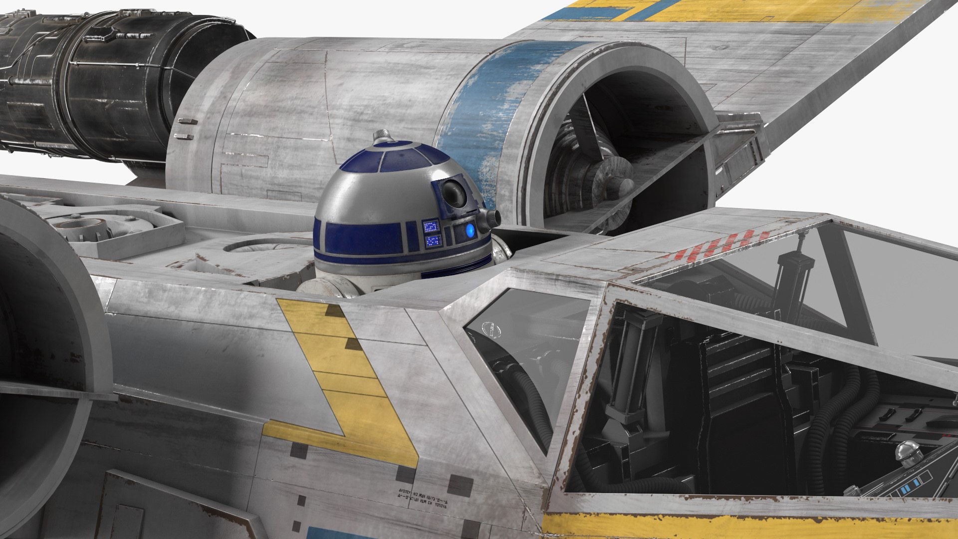 3D model Space Fighter X-Wing Starship with R2-D2 Rigged for Maya https://p.turbosquid.com/ts-thumb/pU/RWTZ84/T5/spacefighterxwingstarshipwithr2d2riggedformayavray3dmodel022/jpg/1729029279/1920x1080/fit_q87/91d3b22f834eb4d183850d418d3321f2c9c5d9a4/spacefighterxwingstarshipwithr2d2riggedformayavray3dmodel022.jpg