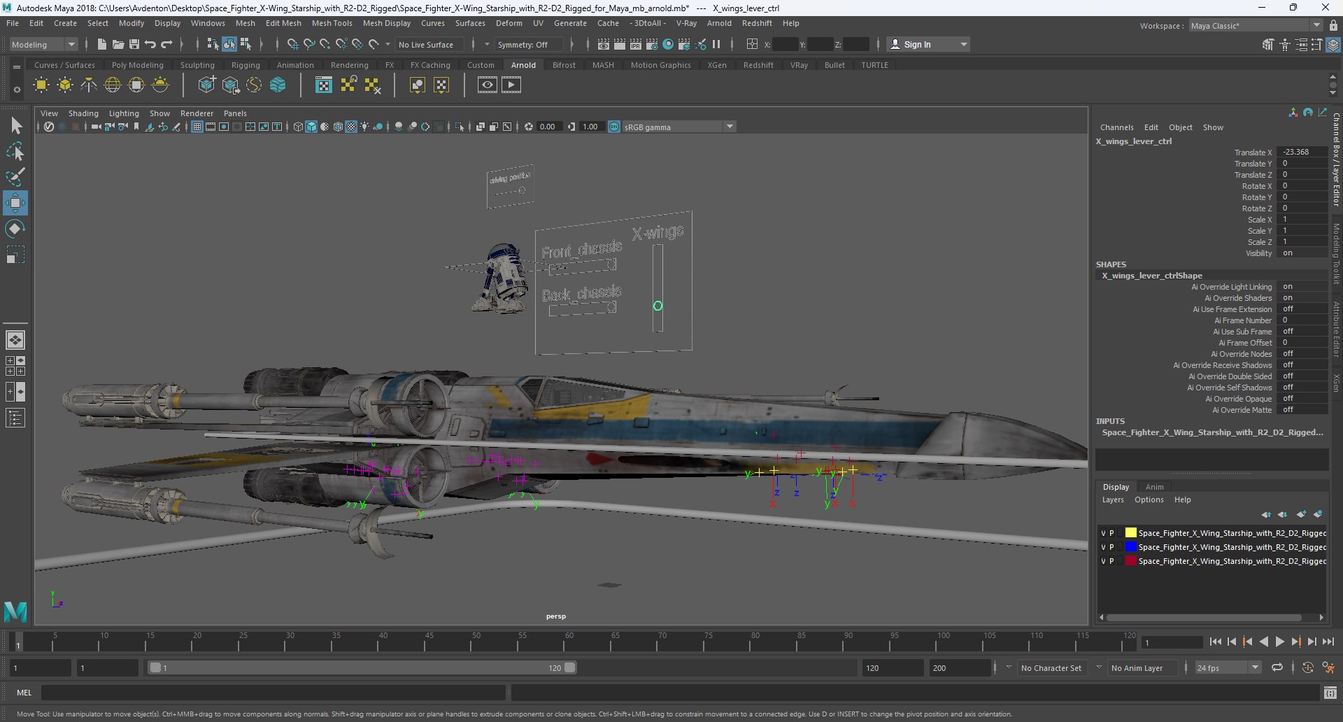 3D model Space Fighter X-Wing Starship with R2-D2 Rigged for Maya https://p.turbosquid.com/ts-thumb/pU/RWTZ84/hn/spacefighterxwingstarshipwithr2d2riggedformayavray3dmodel055/jpg/1729029384/1920x1080/fit_q87/c0f6508c915c9bead8566d07858836e0723f80b0/spacefighterxwingstarshipwithr2d2riggedformayavray3dmodel055.jpg