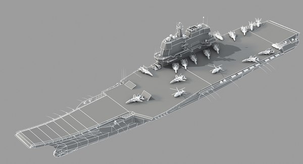 中国の空母CV-17山東省3Dモデル - TurboSquid 1414330