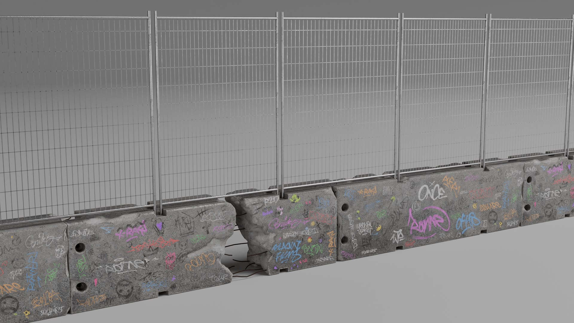 3D Damaged Graffiti Concrete Barrier model https://p.turbosquid.com/ts-thumb/pU/ZHI50V/Yr/9/png/1742719620/1920x1080/fit_q87/30407d663c1f1f61e28c879f314c140bfdc59c64/9.jpg