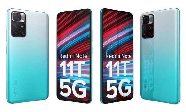 Xiaomi Redmi Note 11T 5G Aquamarine Blue 3D