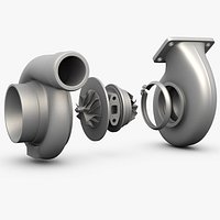 Car Turbocharger Untextured