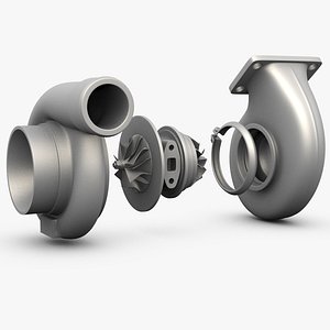Car Turbocharger Untextured