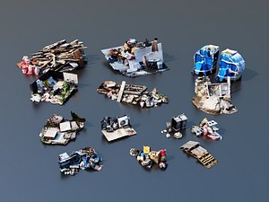 3D Garbage heap model