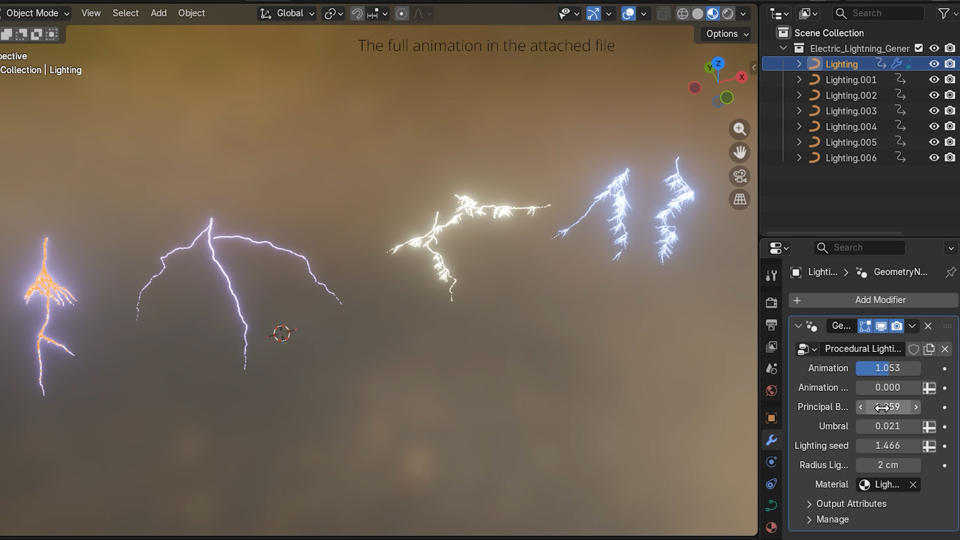 3D Electric Lightning Generator For Blender - TurboSquid 2553567