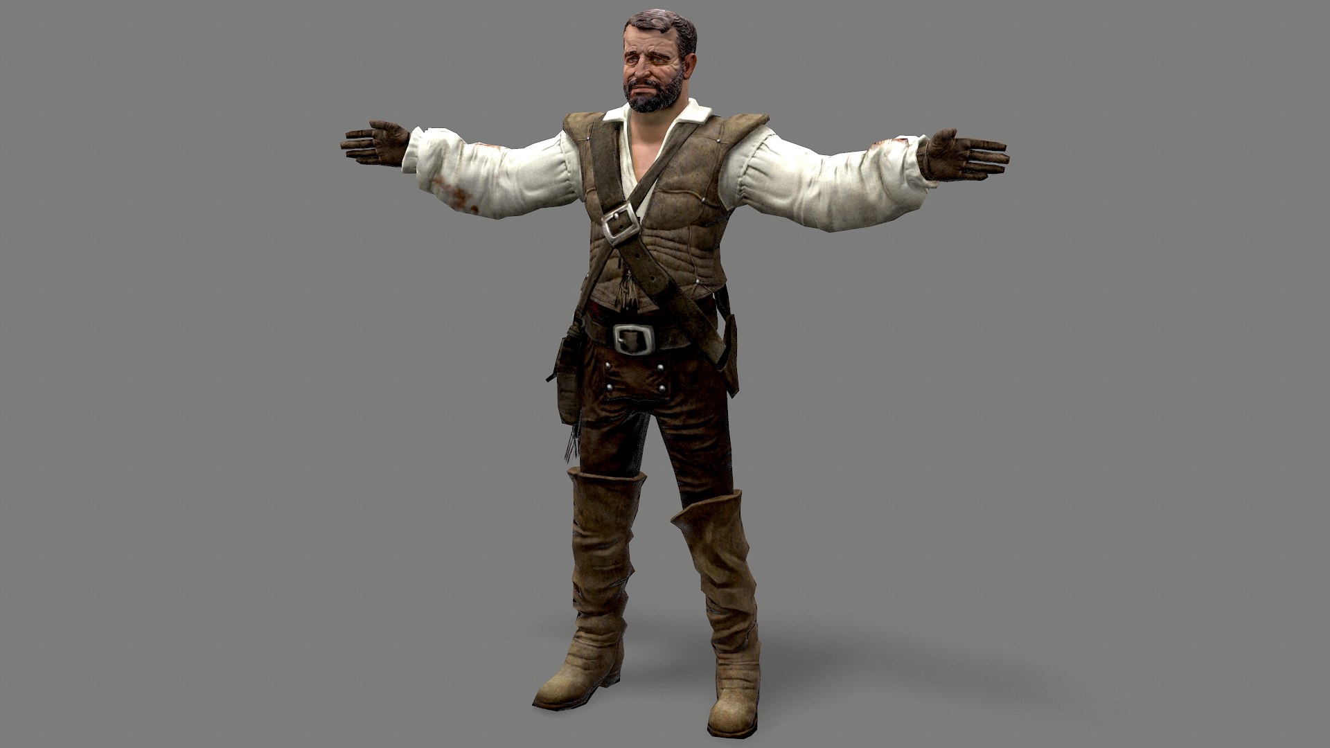 Medieval Pirate 3D Model - TurboSquid 2099664