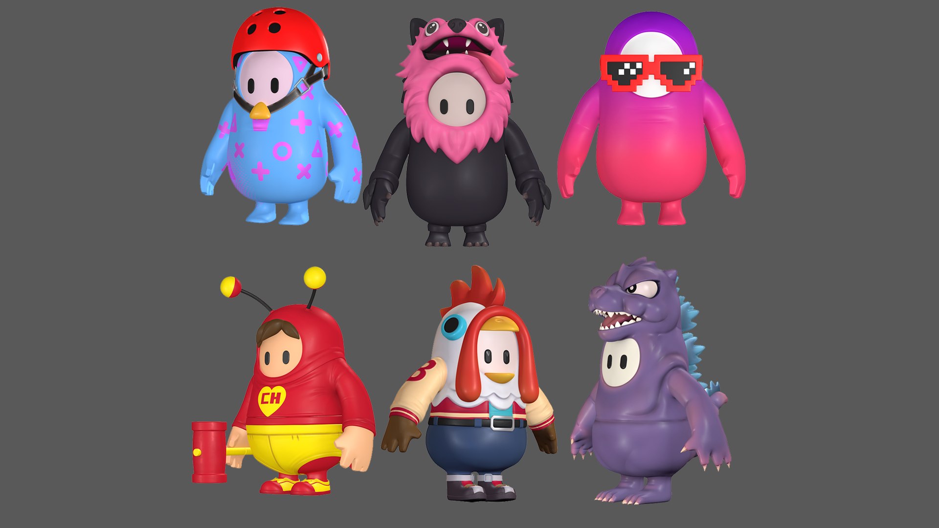 Fall Guys Game Character Collection 3D model - TurboSquid 1939610