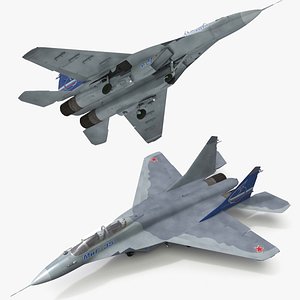 Russian Jet Fighter Mikoyan MiG 35 Aircraft Rigged for Maya