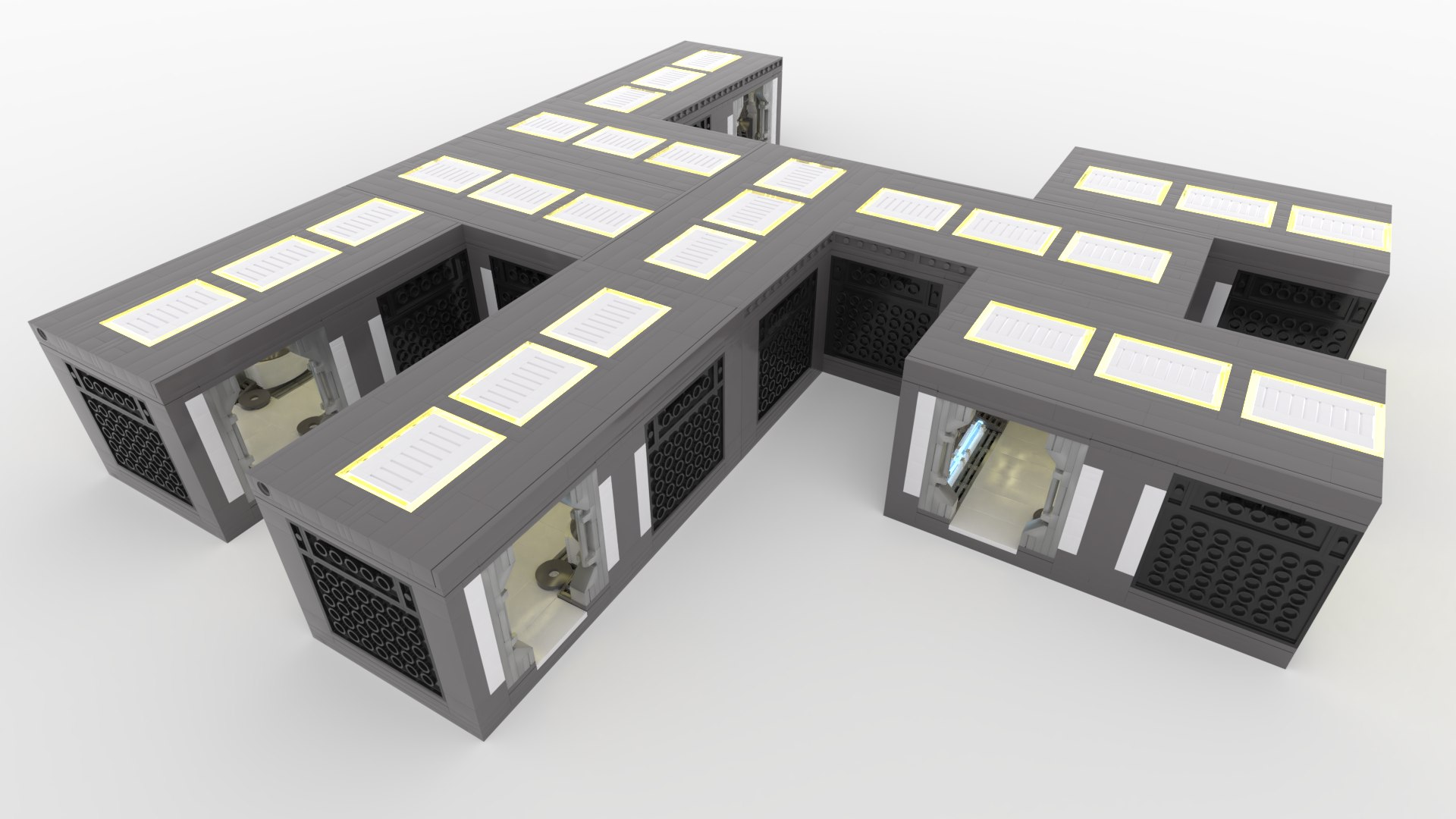 3D Sci-fi Modular Corridor Model - TurboSquid 1996614