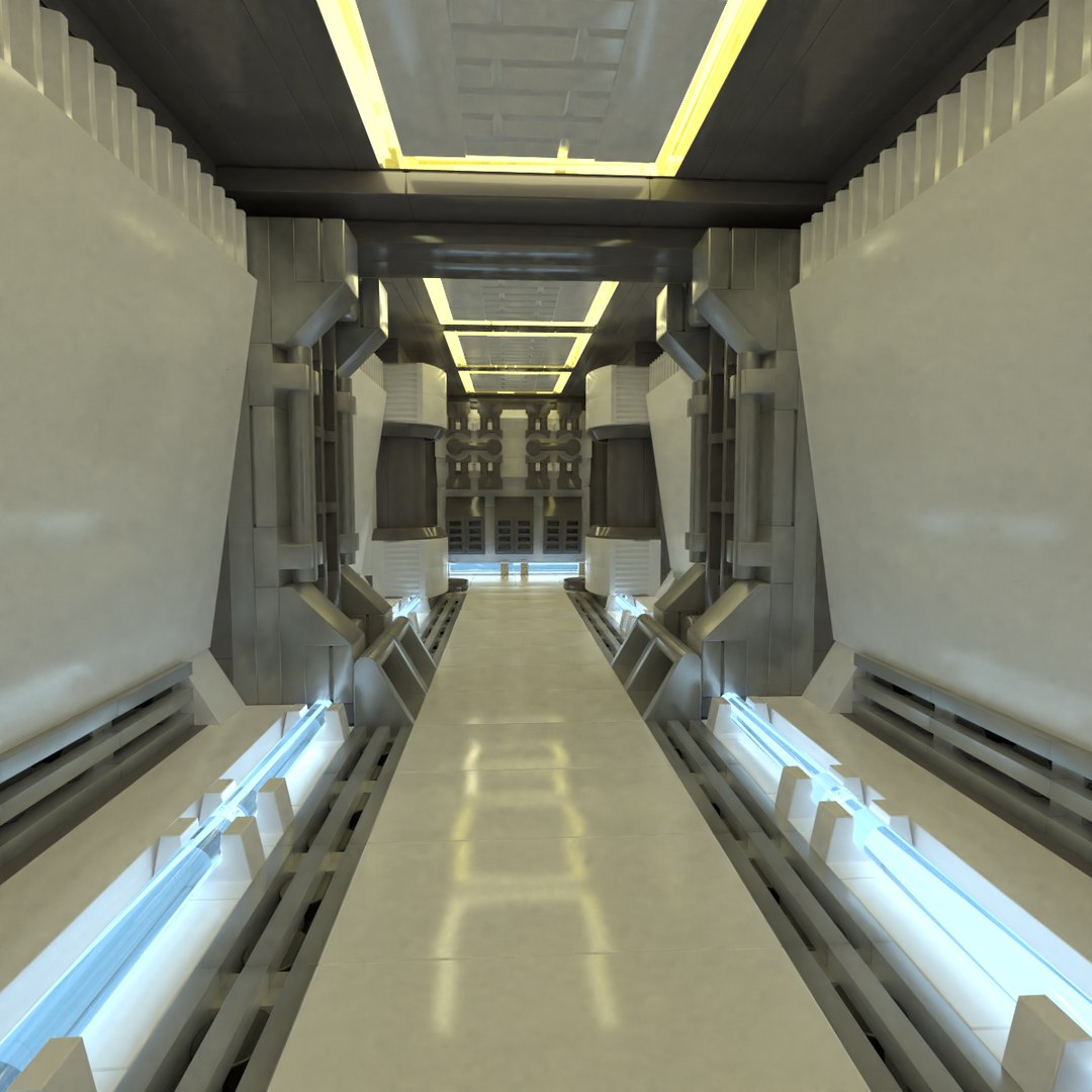 3D Sci-fi Modular Corridor Model - TurboSquid 1996614