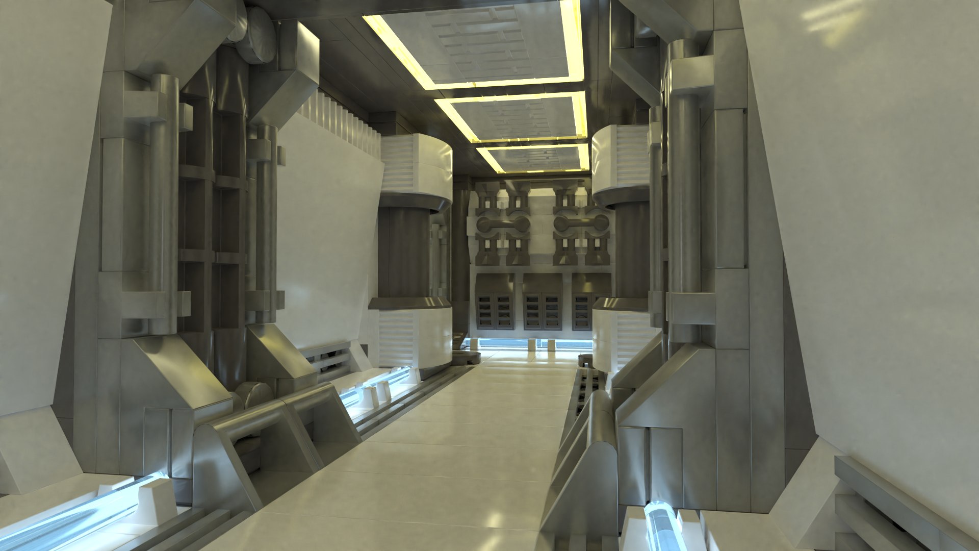 3D Sci-fi Modular Corridor Model - TurboSquid 1996614