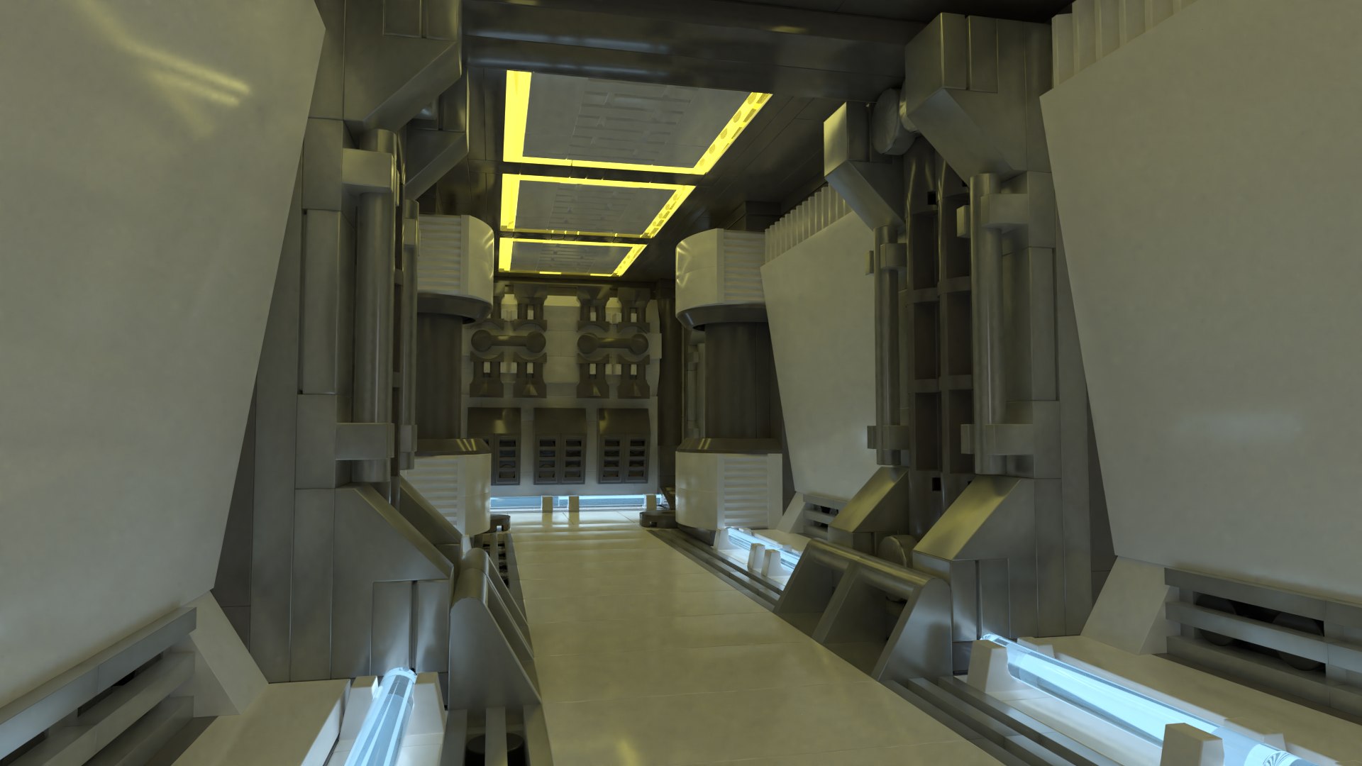 3D Sci-fi Modular Corridor Model - TurboSquid 1996614