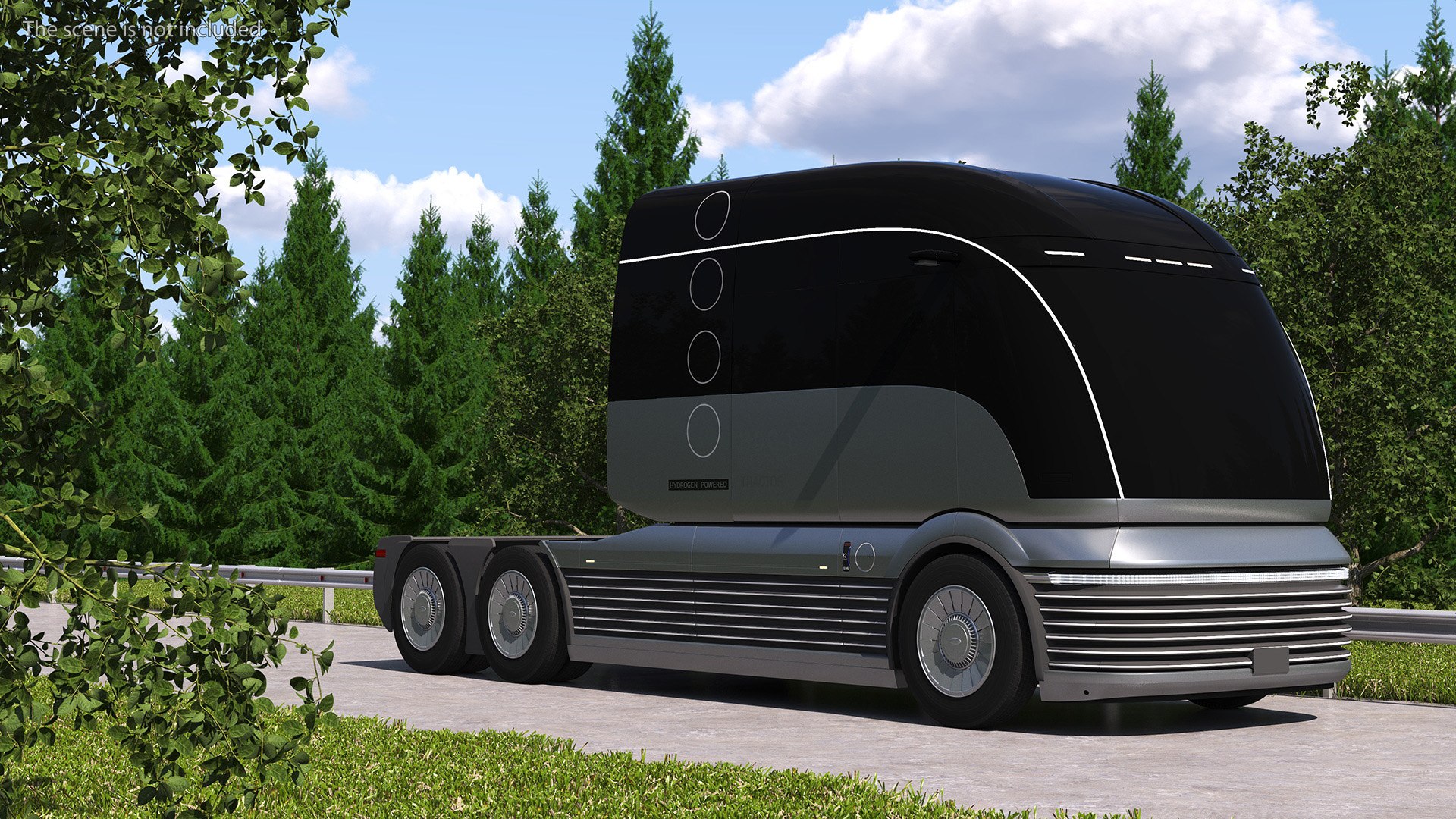 Futuristic Hydrogen Powered Semi Truck Rigged 3D model - TurboSquid 2158694