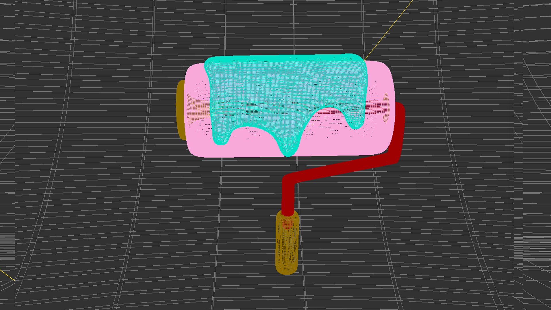 3D model Paint Roller https://p.turbosquid.com/ts-thumb/pU/n0uRLJ/y2/wire/jpg/1769974356/1920x1080/fit_q87/a78e5516176fe8ae55825b3b97d45aa0439ebe97/wire.jpg