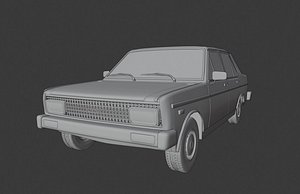 Fiat 131 Mirafiori Car 3D Model
