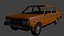 Fiat 131 Mirafiori Car 3D Model
