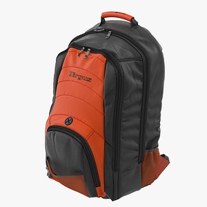 backpack black orange 3ds