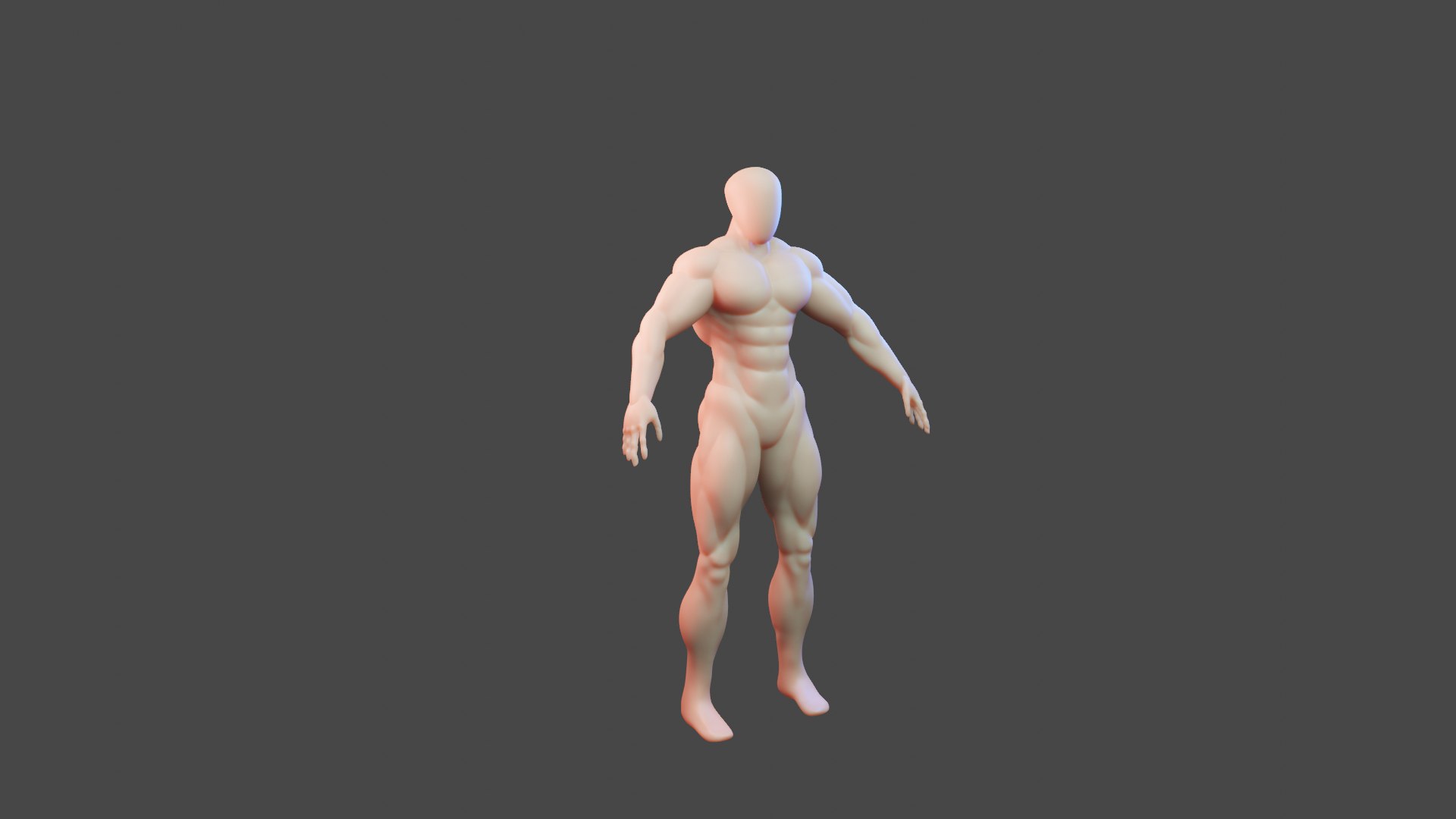 3D Model Humanoid Male Base Mesh For Sculpting - TurboSquid 1967886