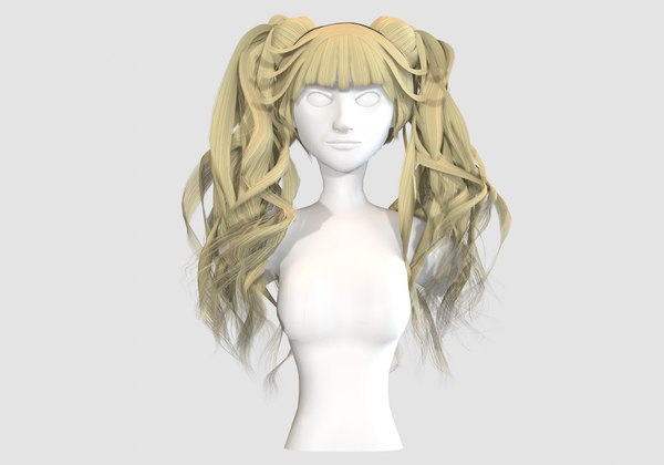 Thick Bangs Hairstyle - 3D Model by nickianimations