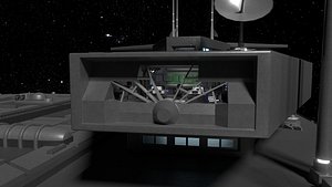 3D StarGate F-304 Daedalus Battlecruiser Bridge model