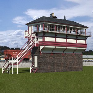 3D Railway Signal House