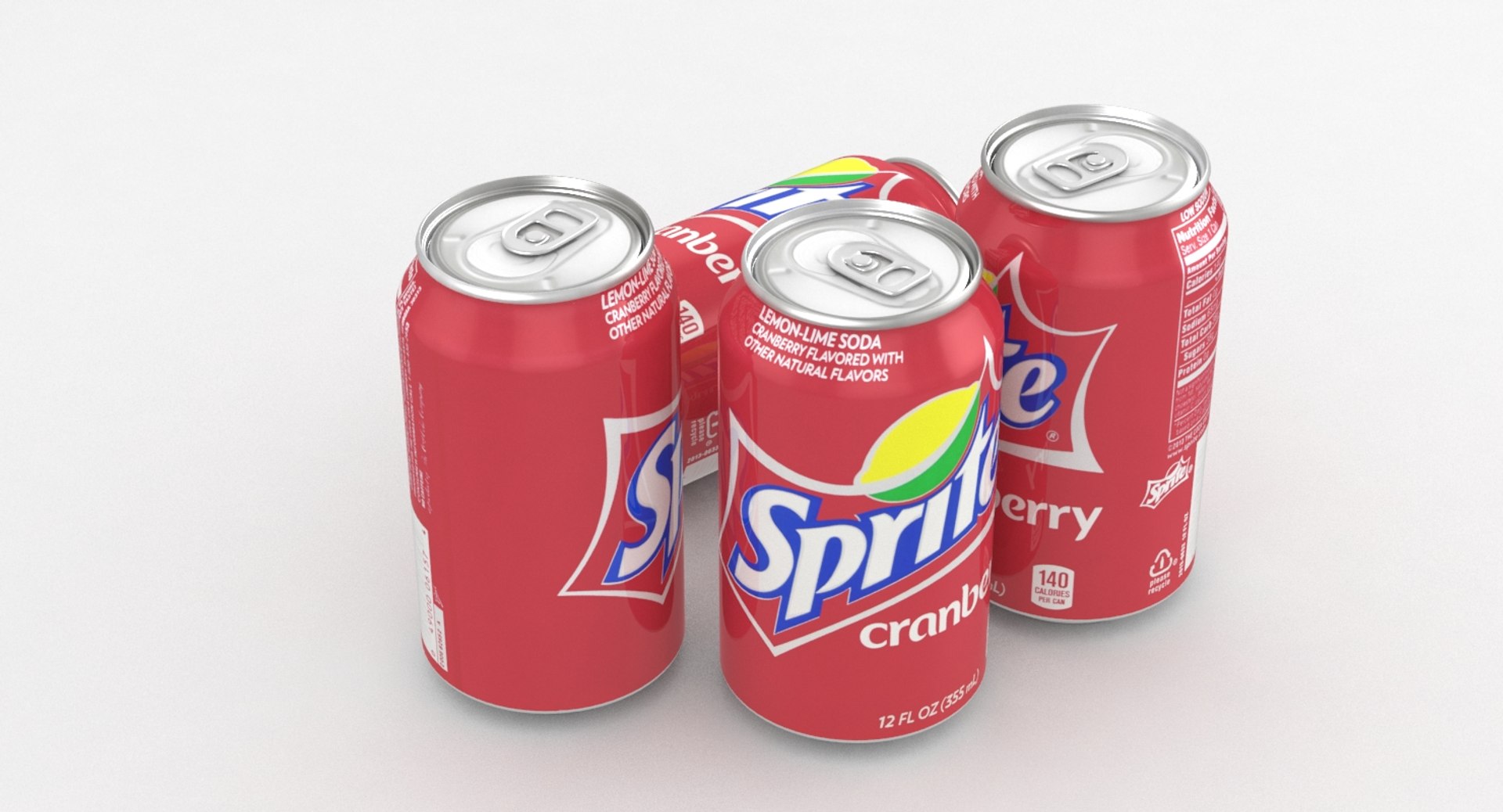 Lata de Bebida 330 ml Sprite Modelo 3D - TurboSquid 1982459