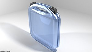 3D briefcase case transparent