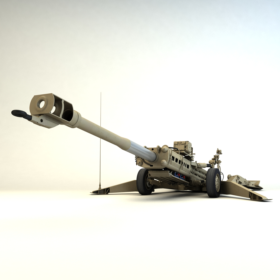 3d Model M777 Howitzer