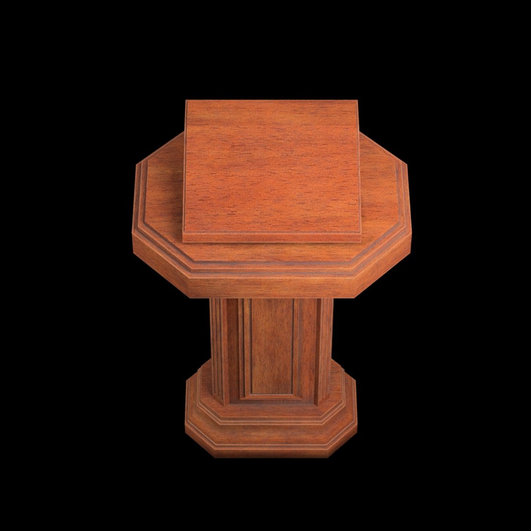 Wood Pulpit 3D - TurboSquid 1509344