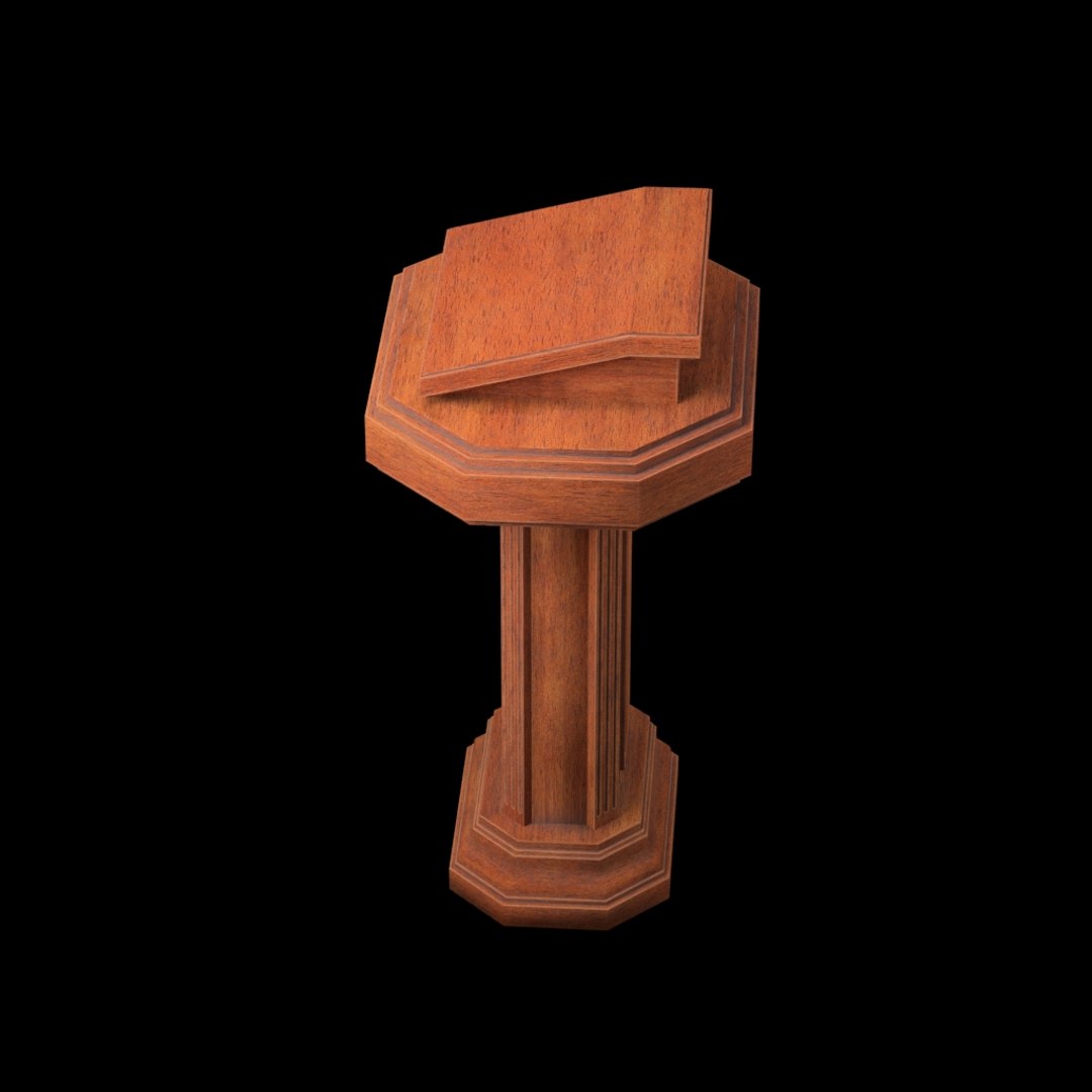 Wood Pulpit 3D - TurboSquid 1509344