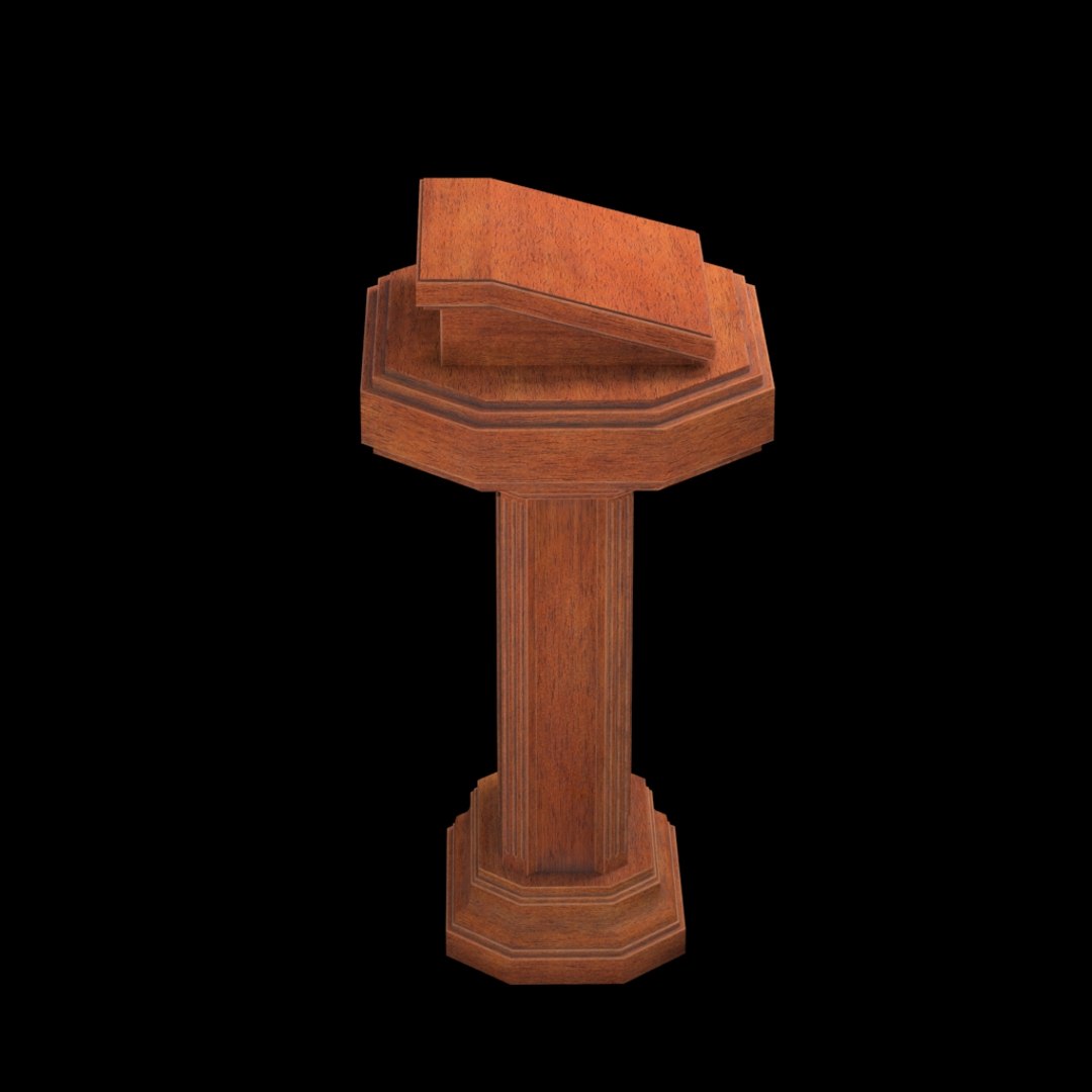 Wood Pulpit 3D - TurboSquid 1509344