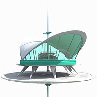 High Poly Futuristic Architecture