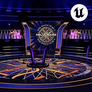 Millionaire DMX TV Studio - Unreal Engine Set 3D model