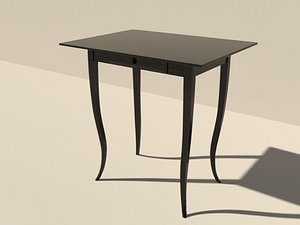 table black wood 3d model
