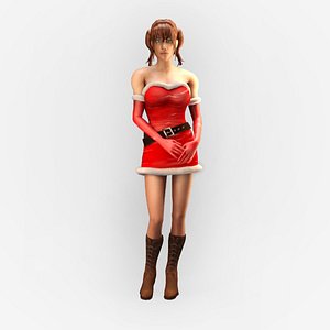 3D Santa Girl