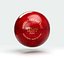3D model Cricket Ball Red